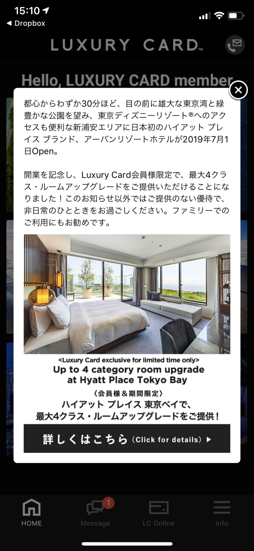 ハイアットプレイス東京ベイで最大4クラスの客室アップグレード